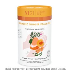 M21 Turmeric Ginger Peach Luxury Tea Pyramids